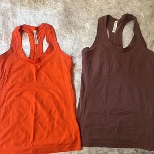 Women's Athleta Momentum Racerback Tank Tops - two XS